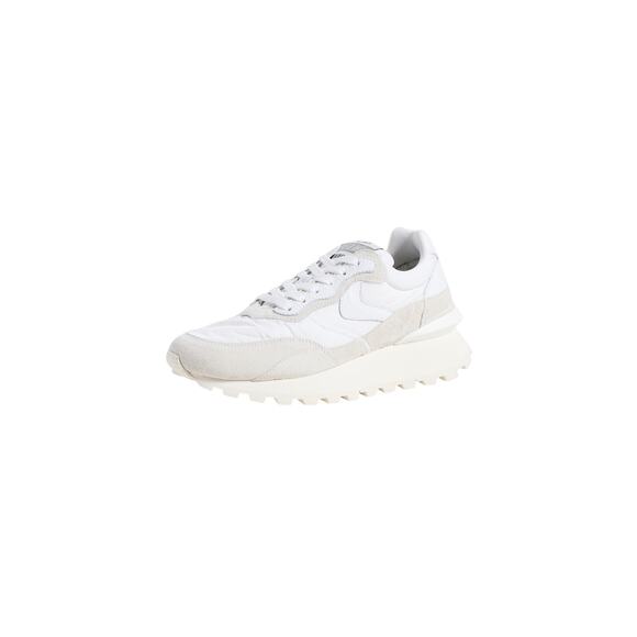 Voile Blanche 'Qwark Hype' White Leather Sneakers Size 10 - Picture 1 of 6